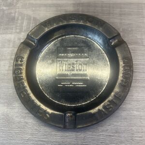 Vintage Tin Ashtray Winston Cigarettes Taste Good 3 1/2" Man Cave